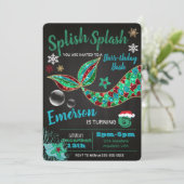 海の中の人魚、冬、クリスマスの招待状 招待状 (スタンド正面)