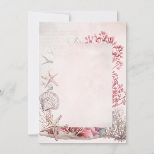 海の中の夢 招待状 (裏面)