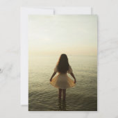 海の中の子供の誕生日パーティー 招待状 (裏面)