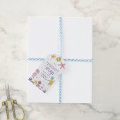 海の中の子供用誕生日記念品 ギフトタグ (より糸付き)