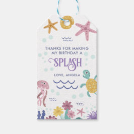 海の中の子供用誕生日記念品 ギフトタグ