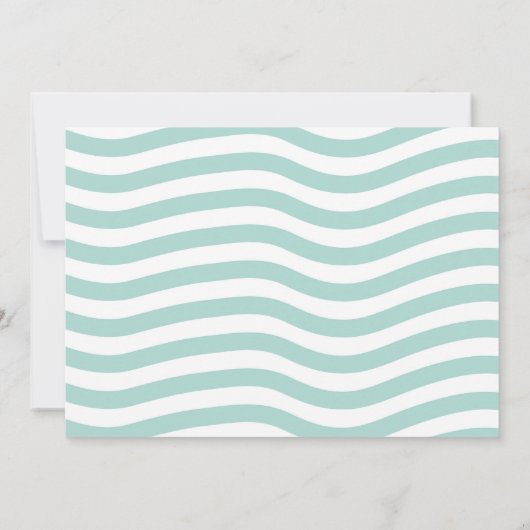 海の中の少女 THREE 海のイルカの写真 3rd 招待状 (裏面)