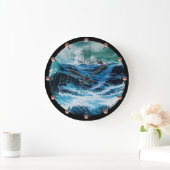 『海の中の嵐』 ラージ壁時計 (ホーム)