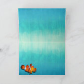 海の中の愛らしいクマノミ カード (内部)