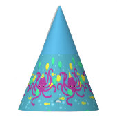 海の中の招待状 タコの誕生日 パーティーハット (左)