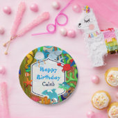 海の中の楽しさ キッズの誕生日パーティー ペーパープレート (パーティー)