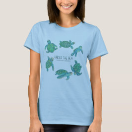 海の中の水彩プリズム ユニティ ウィメンズ Tシャツ