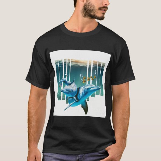 海の中の生命の視点 Tシャツ (正面)