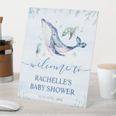 海の中の男の子の赤ちゃんシャワーへようこそ 台座サイン (インサイチュ)