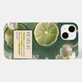 海の中の白い花とレモン Case-Mate iPhoneケース (裏面 (横))