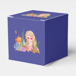 海の中の美しいブ遊リュネの髪の人魚 フェイバーボックス