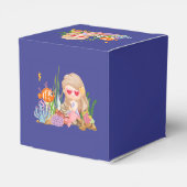 海の中の美しいブ遊リュネの髪の人魚 フェイバーボックス (裏面サイド)