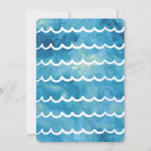 海の中の誕生日パーティー招待状 クジラ 招待状 (裏面)