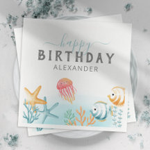 海の中の誕生日パーティー