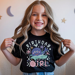 海の中の誕生日少女 クジラ ヒトデ Tシャツ