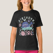 海の中の誕生日少女 クジラ ヒトデ Tシャツ (正面)