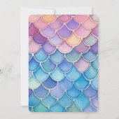 海の中の誕生日招待状（女の子向け） 招待状 (裏面)