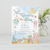 海の中の誕生日招待状 招待状 (スタンド正面)