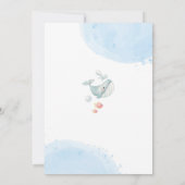 海の中の誕生日招待状 招待状 (裏面)