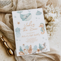 海の中の誕生日招待状