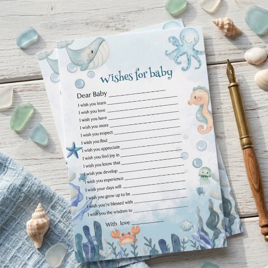 海の中の赤ちゃんを願って Baby Shower