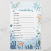 海の中の赤ちゃんを願って Baby Shower (正面)