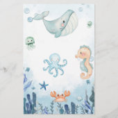 海の中の赤ちゃんを願って Baby Shower (裏面)