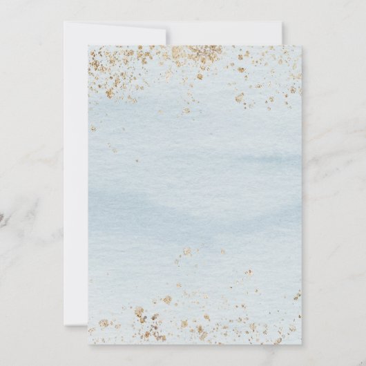 海の中の赤ちゃん招待状 サーフビーチの男の子 招待状 (裏面)