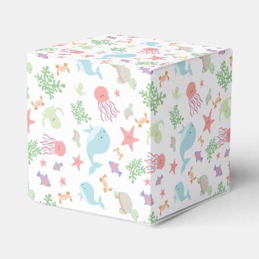 海の中の赤ちゃん歓迎パーティー ニュートラル パステル フェイバーボックス (裏面サイド)