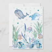 海の中の赤ちゃん男の子のシャワー招待状 招待状 (裏面)