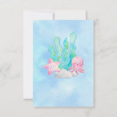 海の中の赤ちゃん ディーパーラッフル 招待状 (裏面)