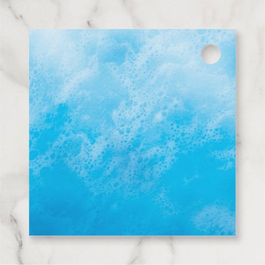 海の中の青い二つ少ない魚ありがとう フェイバータグ (裏面)