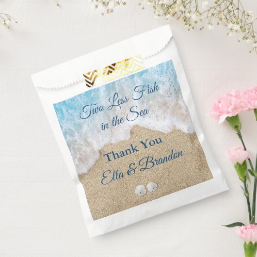 海の中の青い二つ少ない魚ありがとう フェイバーバッグ (封をした状態)