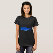 海の中の青い魚 Tシャツ (正面フル)