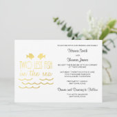 海の中の魚が二匹結婚減 招待状 (スタンド正面)