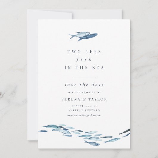 海の中の魚が二匹航海の減 セーブザデート (正面)