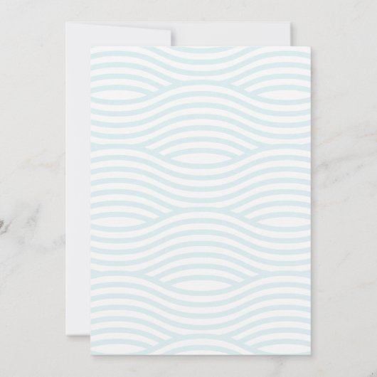 海の中の魚の数を減らす//婚約パーティ 招待状 (裏面)