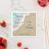 海の中の魚を二匹減らす スタンダードカクテルナプキン (インサイチュ)