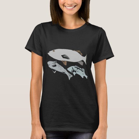 海の中の魚 Tシャツ (正面)
