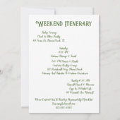 海の中の黄色いタツノオトシゴ 招待状 (裏面)