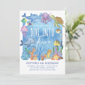 海の中の5つの誕生日招待状に飛び込もう 招待状 (スタンド正面)