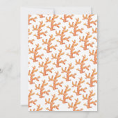 海の中の5つの誕生日招待状に飛び込もう 招待状 (裏面)