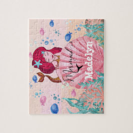 海の🧜中♀️で輝く人魚の名前をカスタムする  ジグソーパズル