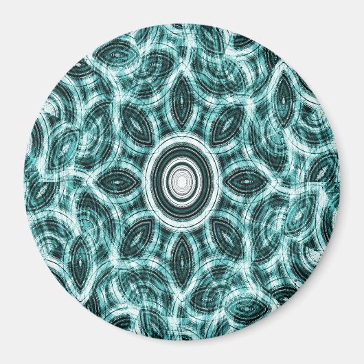 海の丸いテーブル..... マグネット (正面)