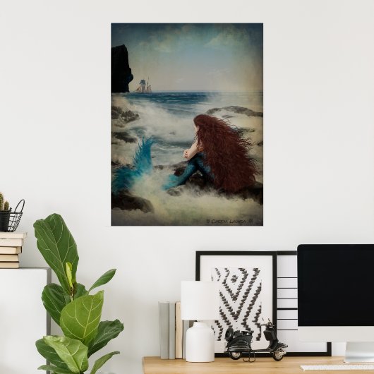 海の乙女 ポスター (ホームオフィス)