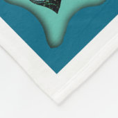 海の亀と海に私は私の心を失うために行く フリースブランケット (角)