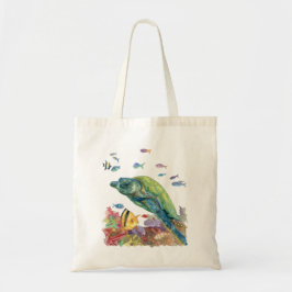 海の亀と魚たち  トートバッグ