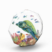 海の亀と魚たち  フォトブロック (左)