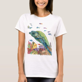 海の亀と魚たち  Tシャツ