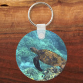 海の亀 キーホルダー (正面)